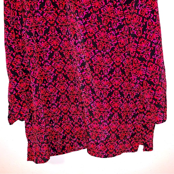 Just My Size JMS 3X 22W/24W Print Button Down Blouse - Picture 6 of 10